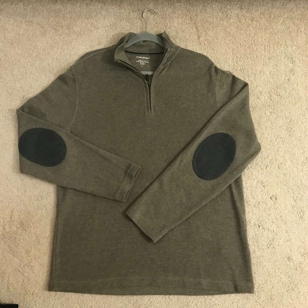 Banana republic zip collar men sweater